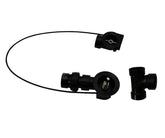 Cable Operated Drain with Patented Flexible Overflow Control Neck - ABS - Pipe Not Included (for 12" - 22" Tub Depth)